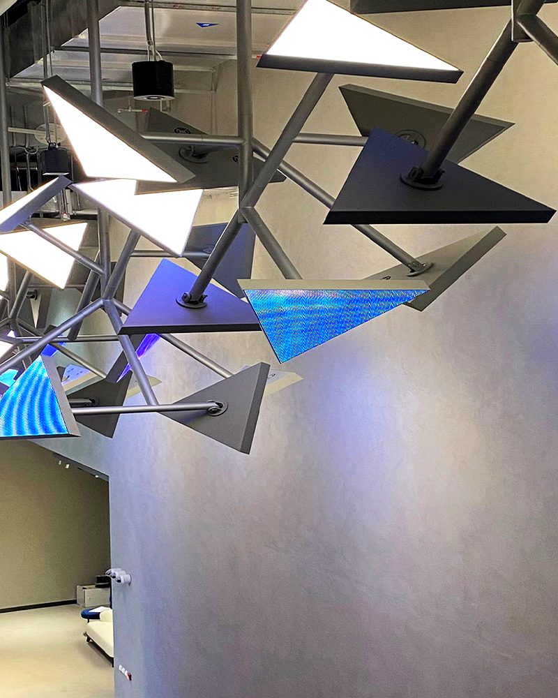 I lampadari luminosi interattivi dell'Address Sky View di Dubai